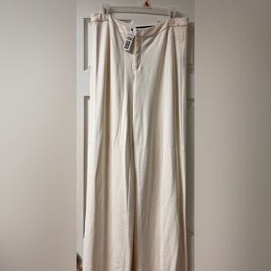 Elegant Cream Women's Trousers